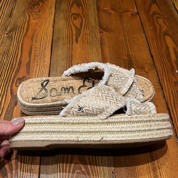 Sam Edelman flatforom espadrille slides size 8.5 - Picture 3 of 4